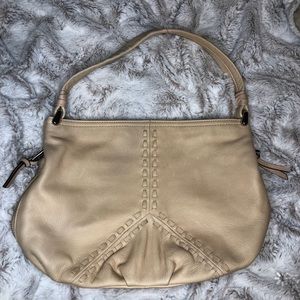 B. Makowsky Cream Leather Purse